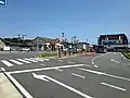 A view of the station forecourt.