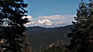 View of Chaukhamba from the ridge