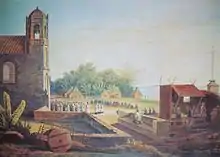 View of Malate Church in 1831 as seen by French Captain Cyrille Pierre Théodore Laplace