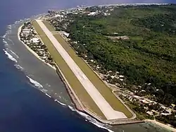 Nauru Airport is located between Boe and Yaren