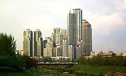 Tower Palace is one of the tallest residential buildings in Seoul, South Korea