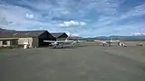 View of Apron at the Lake Tekapo airport, 2014