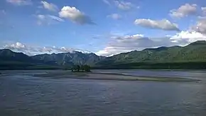 View of purnagiri hills from barrage road Tanakpur