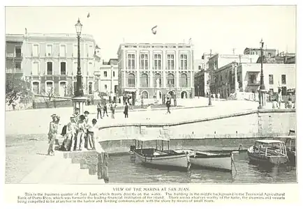 View of the Marina at San Juan, in 1899. Photo by Margherita Arlina Hamm, an active defender of U.S. imperialism.