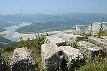 View from the remains