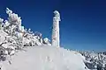 Pylon on top of Vihorlat with rime