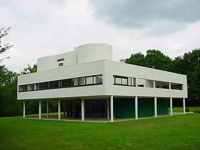 Villa Savoye, Poissy, France, by Le Corbusier, 1929-1930