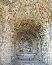 The ceiling of the grotto.