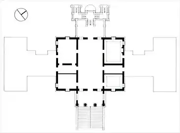 Floor plan (drawing by Cevese, 1971)