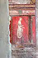 The bright vermilion murals in the Villa of Mysteries in Pompeii  (before 79 AD) were painted with ground and powdered cinnabar, the most expensive red pigment of the time.