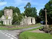 The church and war memorial