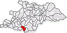 Location in Maramureș County