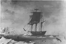 Image 22USS Vincennes at Disappointment Bay, Antarctica in early 1840 (from Southern Ocean)