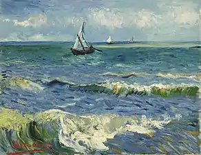Zeegezicht bij Les Saintes-Maries-de-la-Mer