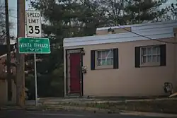 Vinita Terrace sign, March 2014