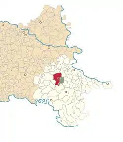 Location of Vinkovci