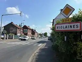 The road into Violaines