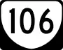 State Route 106 marker