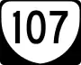 State Route 107 marker