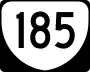 State Route 185 marker