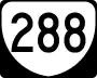 State Route 288 marker