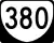 State Route 380 marker