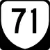 State Route 71 marker