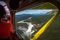 View of the falls from above.