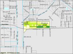 U.S. Census Bureau map showing village boundaries