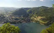 View of Cernobbio and Lake Como from Brunate