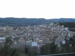 General view of Segorbe from its castle.