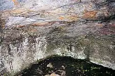 Interior of the cave