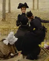 Conversation in the Jardin du Luxembourg