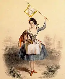 Fanny Cerrito in La Vivandière (1844)