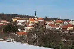 Vlachovo Březí seen from the southwest