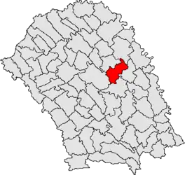 Location in Botoșani County