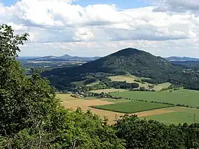 Vlhošť as seen from the Ronov hill