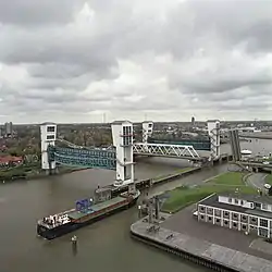 Flood barrier in the Hollandse IJssel