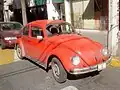 1995 Volkswagen Beetle. The last regular Volkswagen Beetle with chrome moldings.