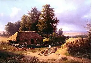 Landscape with Turkeys