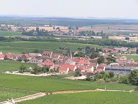 A general view of Vosne-Romanée