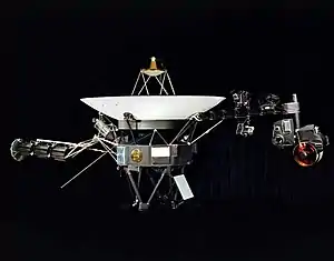 Image 24Voyager 1 is the first artificial object to reach the interstellar medium. (from Interstellar medium)