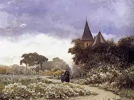 View of Vries with Bonifatius Church