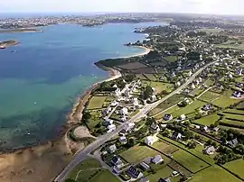 An aerial view of Landéda