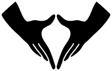 Vulva handsign used as a yogic mudra