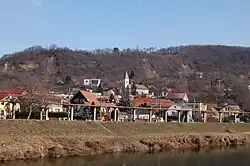 Panorama of Vyšné Opátske (February 2013)