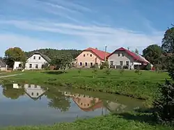 Pond in the centre of Vysoká