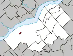 Location within Bécancour RCM.