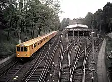 Trains in Krumme Lanke (West Berlin), 1987