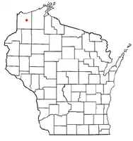 Location of the Town of Bennett, Wisconsin